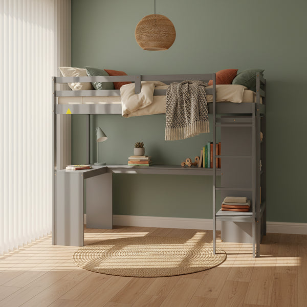 Lits superposés avec bureau