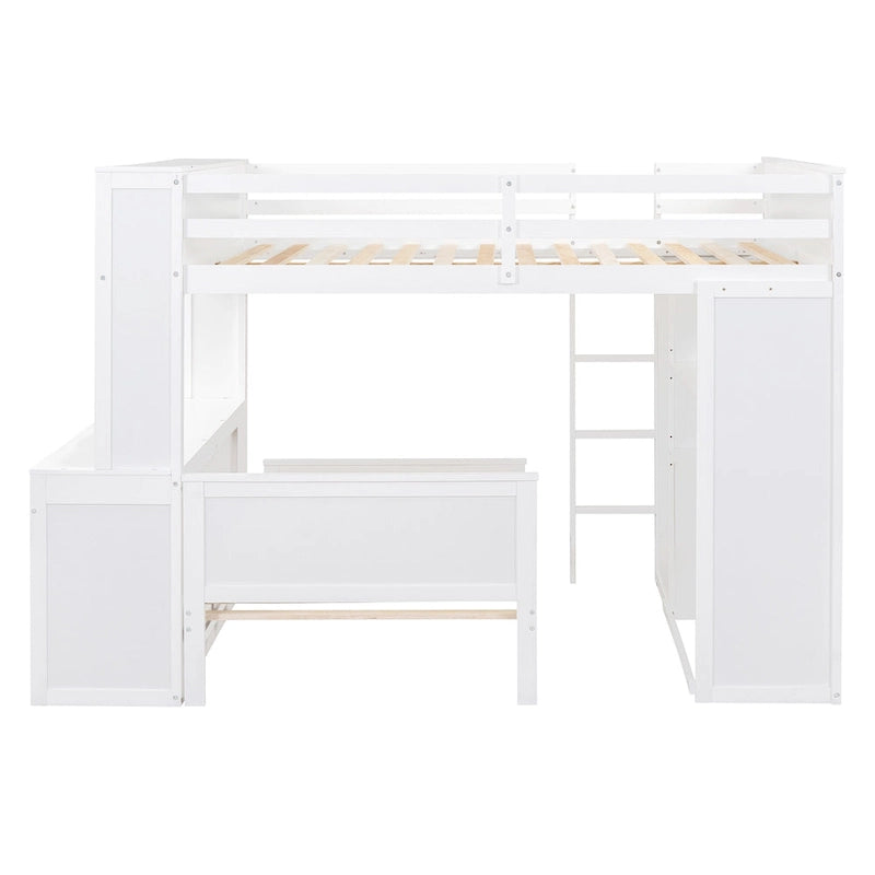 Full size Loft Bed with a twin size Stand-alone bed