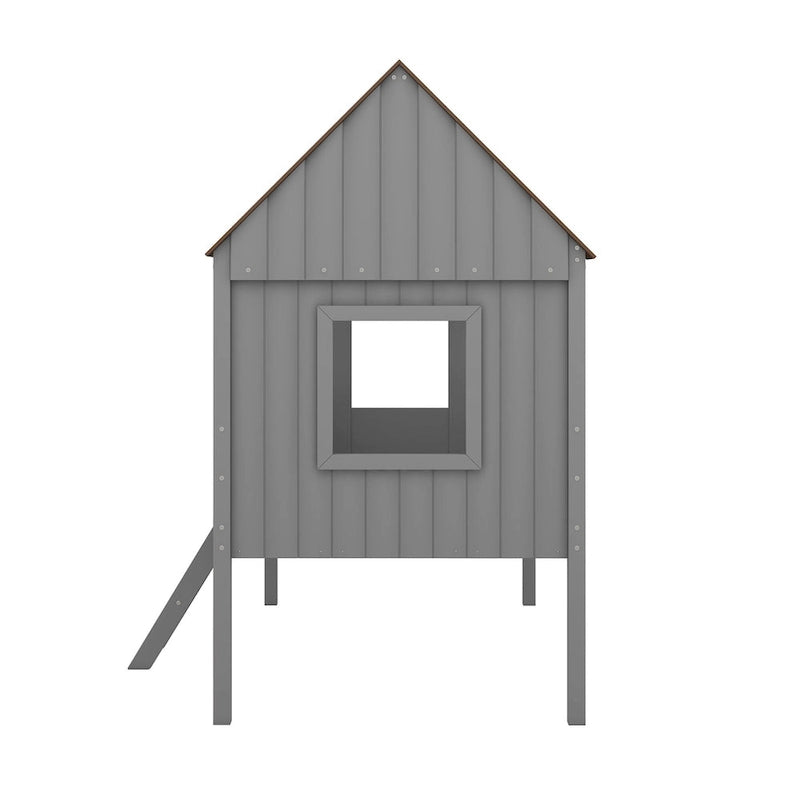 Twin Size Low Loft House Bed