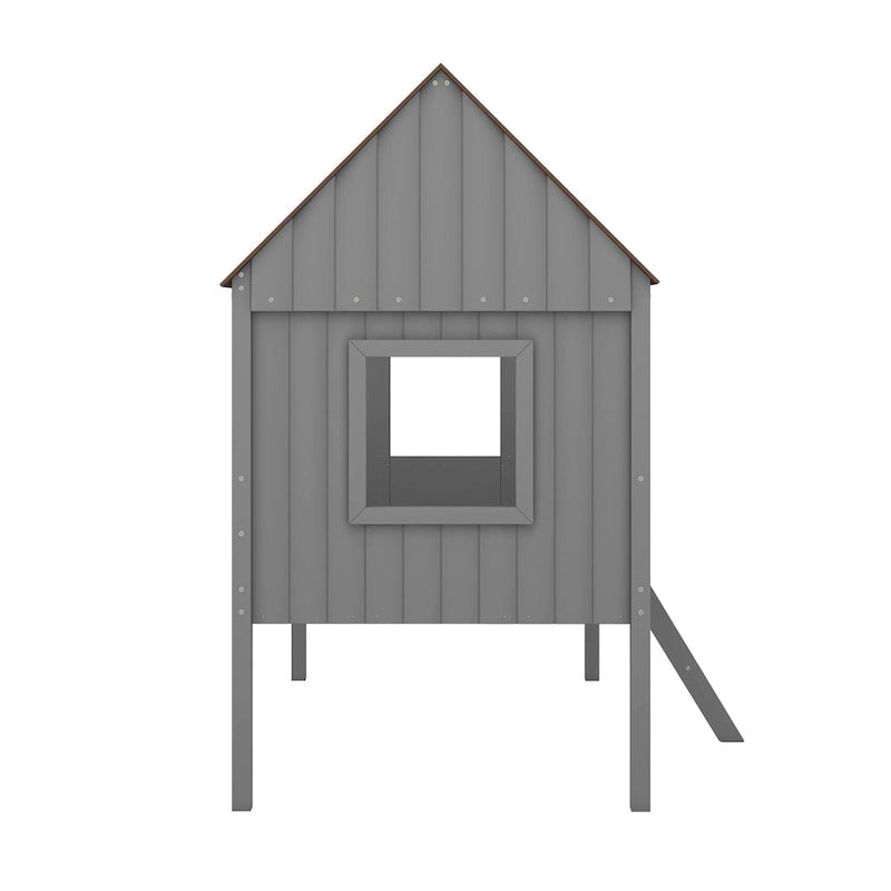Twin Size Low Loft House Bed