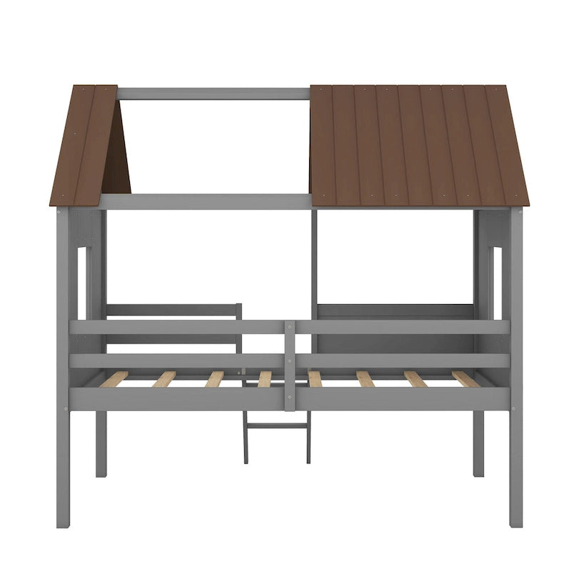 Twin Size Low Loft House Bed
