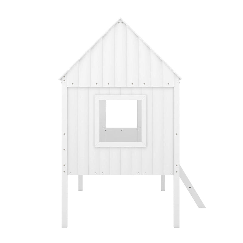 Twin Size Low Loft House Bed