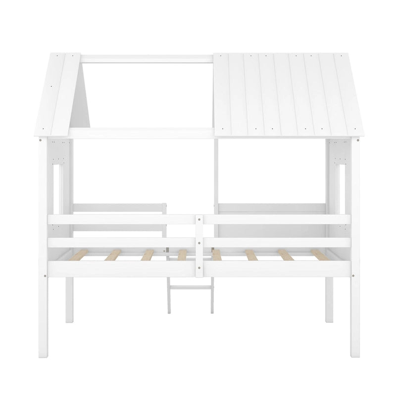 Twin Size Low Loft House Bed
