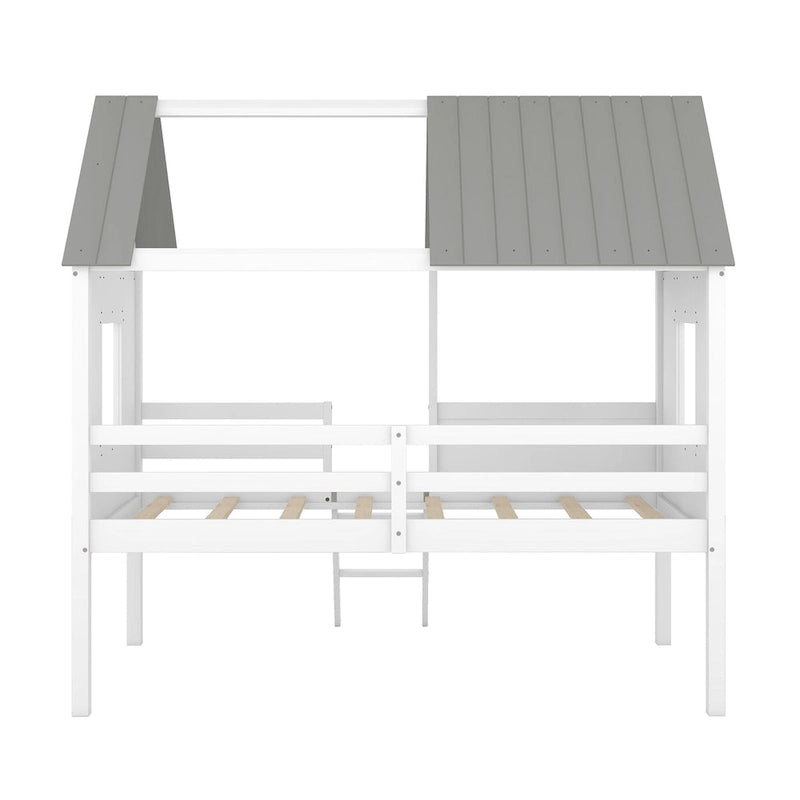 Twin Size Low Loft House Bed