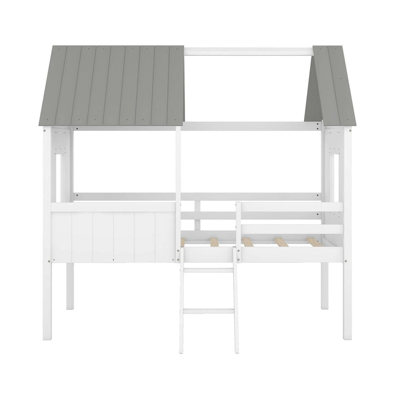 Twin Size Low Loft House Bed