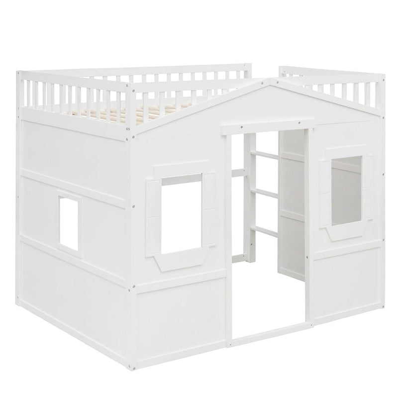 Full House Loft Bed with Gaming Area