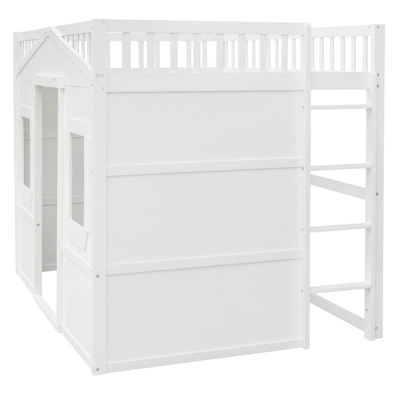 Full House Loft Bed with Gaming Area