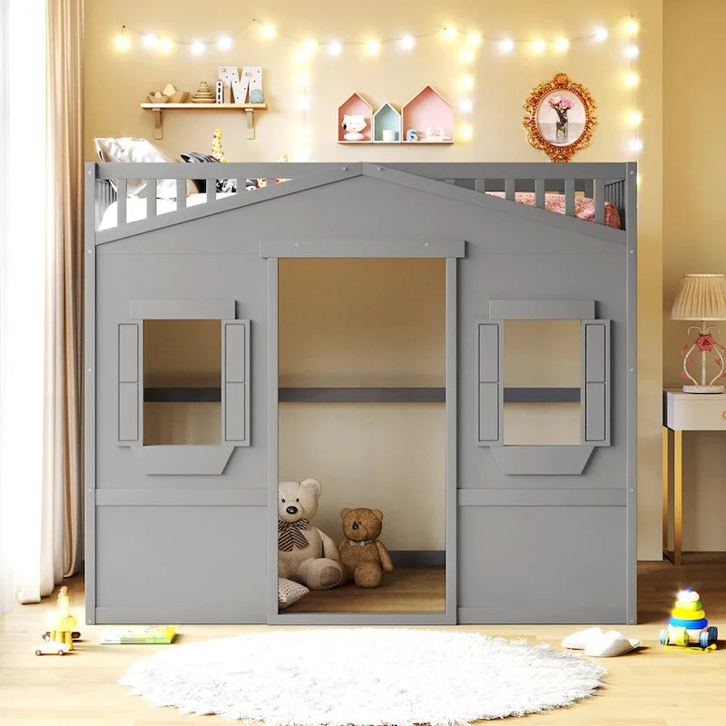 Full House Loft Bed with Gaming Area