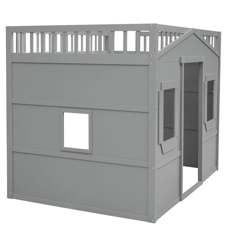 Full House Loft Bed with Gaming Area
