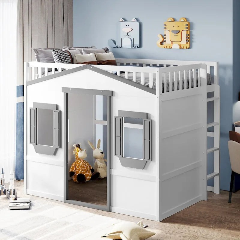 Full House Loft Bed with Gaming Area