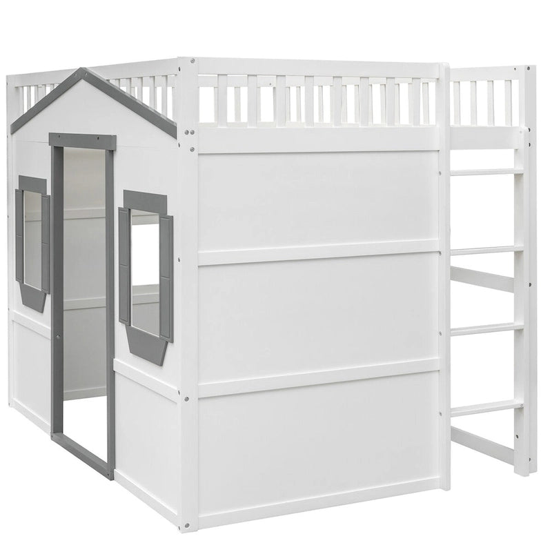 Full House Loft Bed with Gaming Area